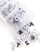 200pc White Magnetic Letters