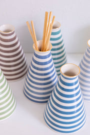 Jill Rosenwald for Noted Striped Diffuser Vase