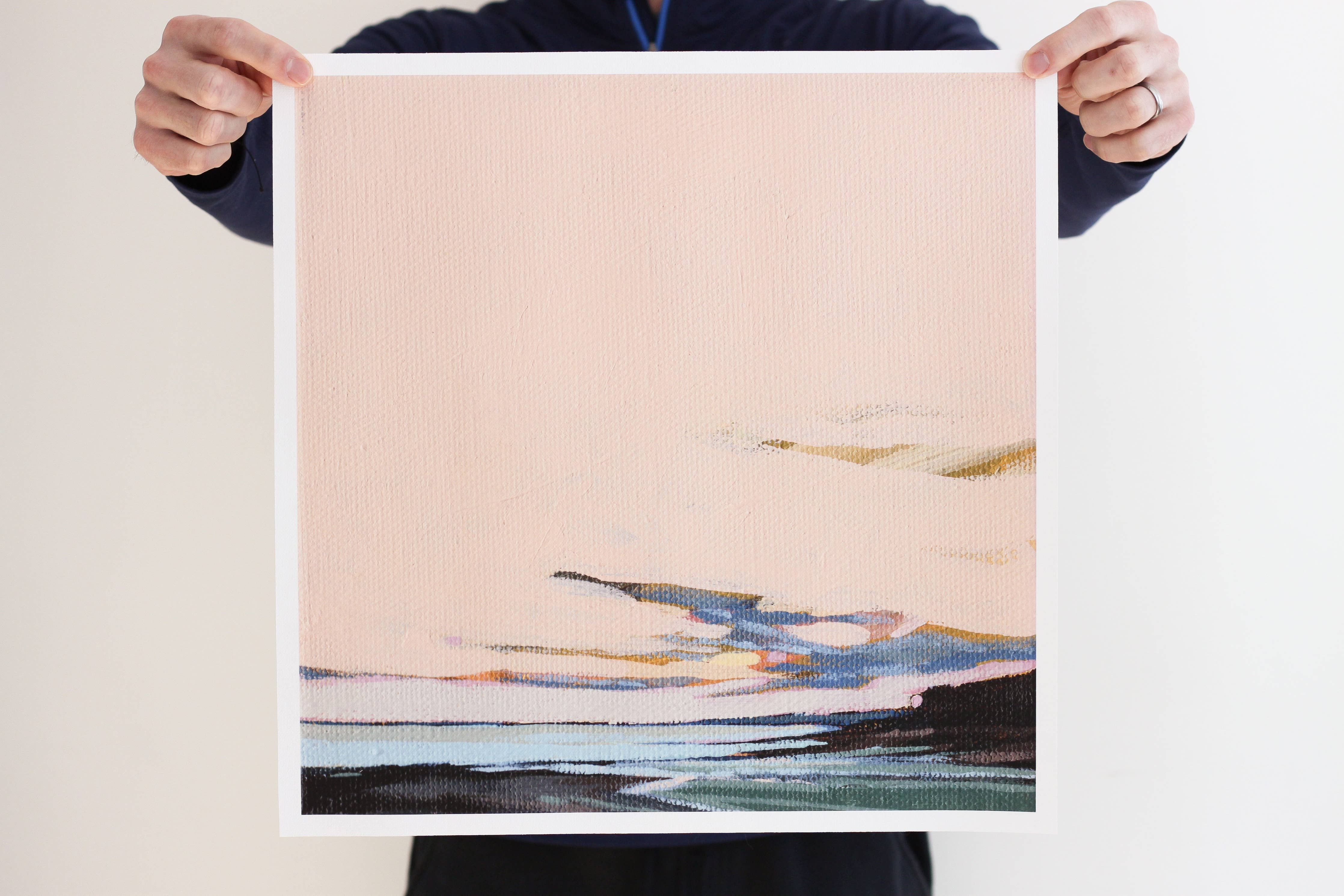 Town Landing Sunset | Art Print on Canvas