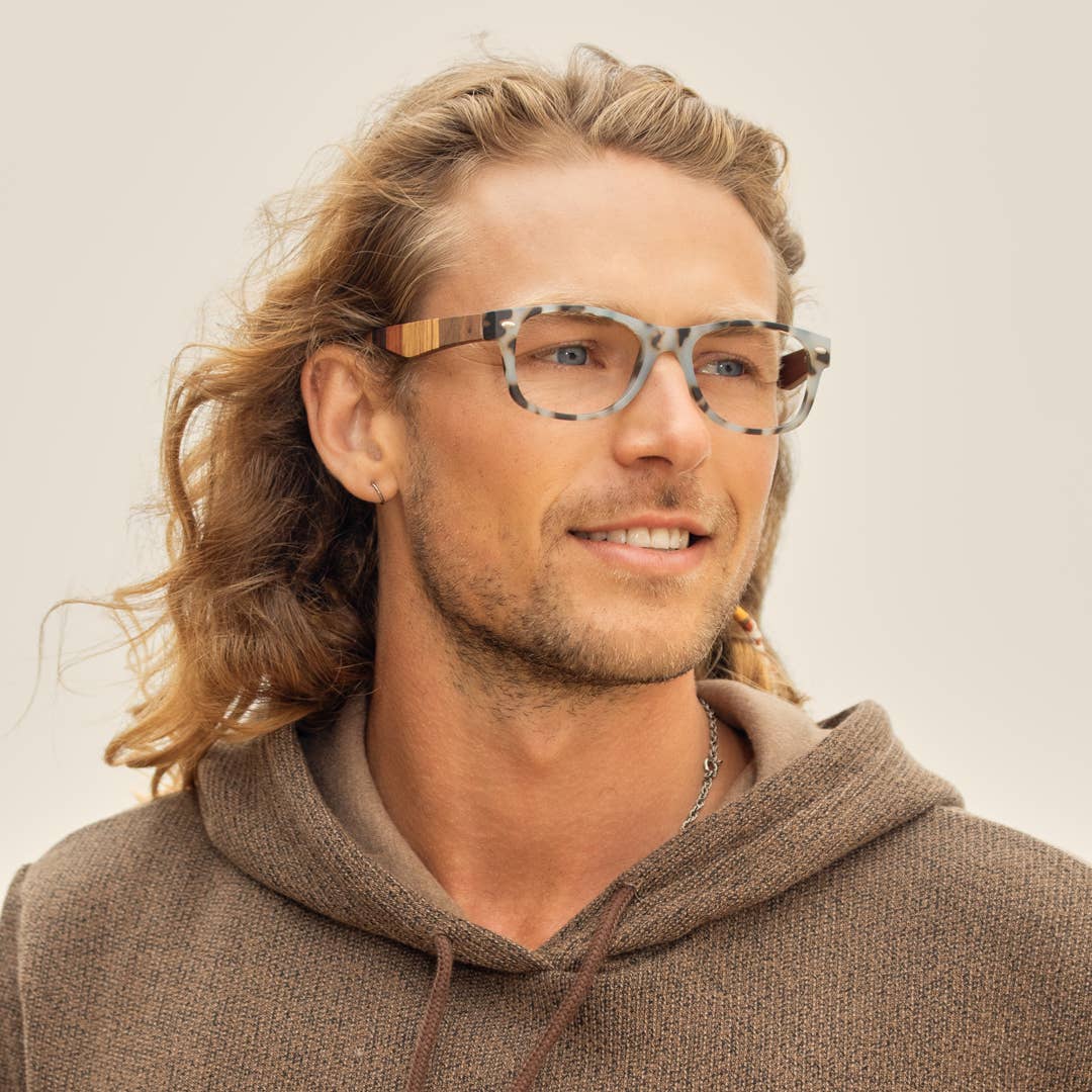 Slate Blue Eco-Friendly Blue Light Reading Glasses