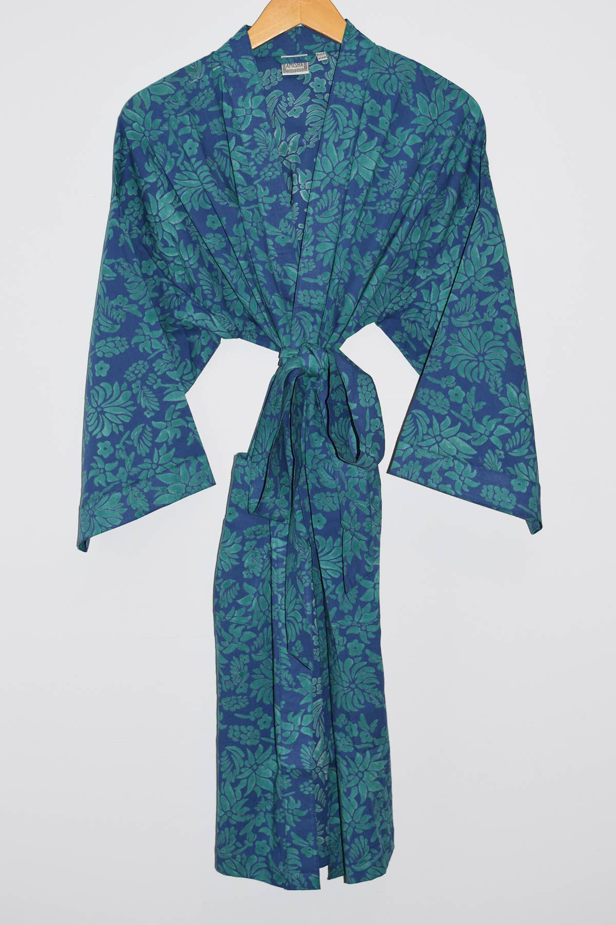 Jakarta Midi Robe | Flora Navy