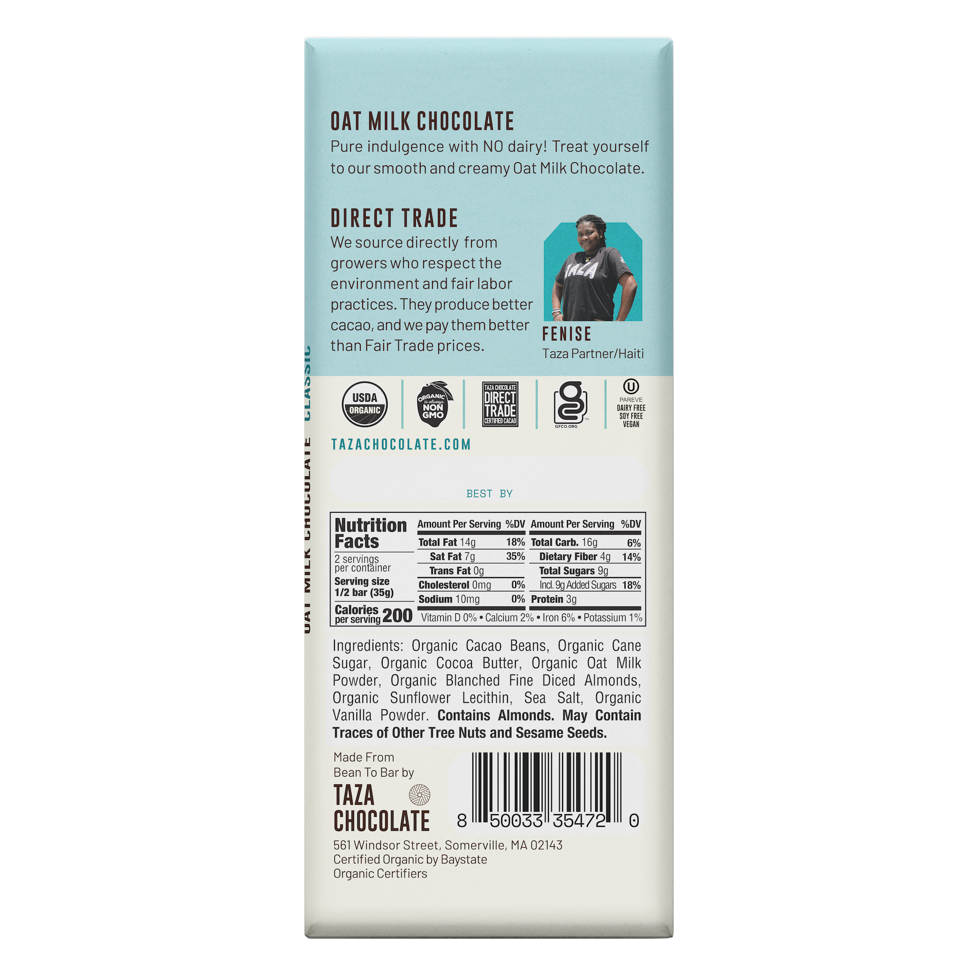 Classic Oat Milk Chocolate Bar