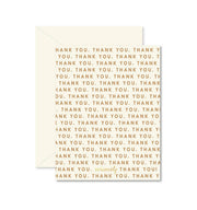 Repeating Thank You Greeting Card