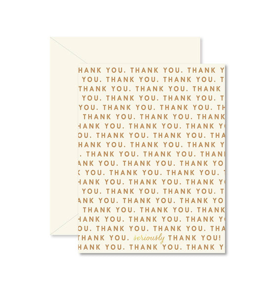 Repeating Thank You Greeting Card – Noted Candles