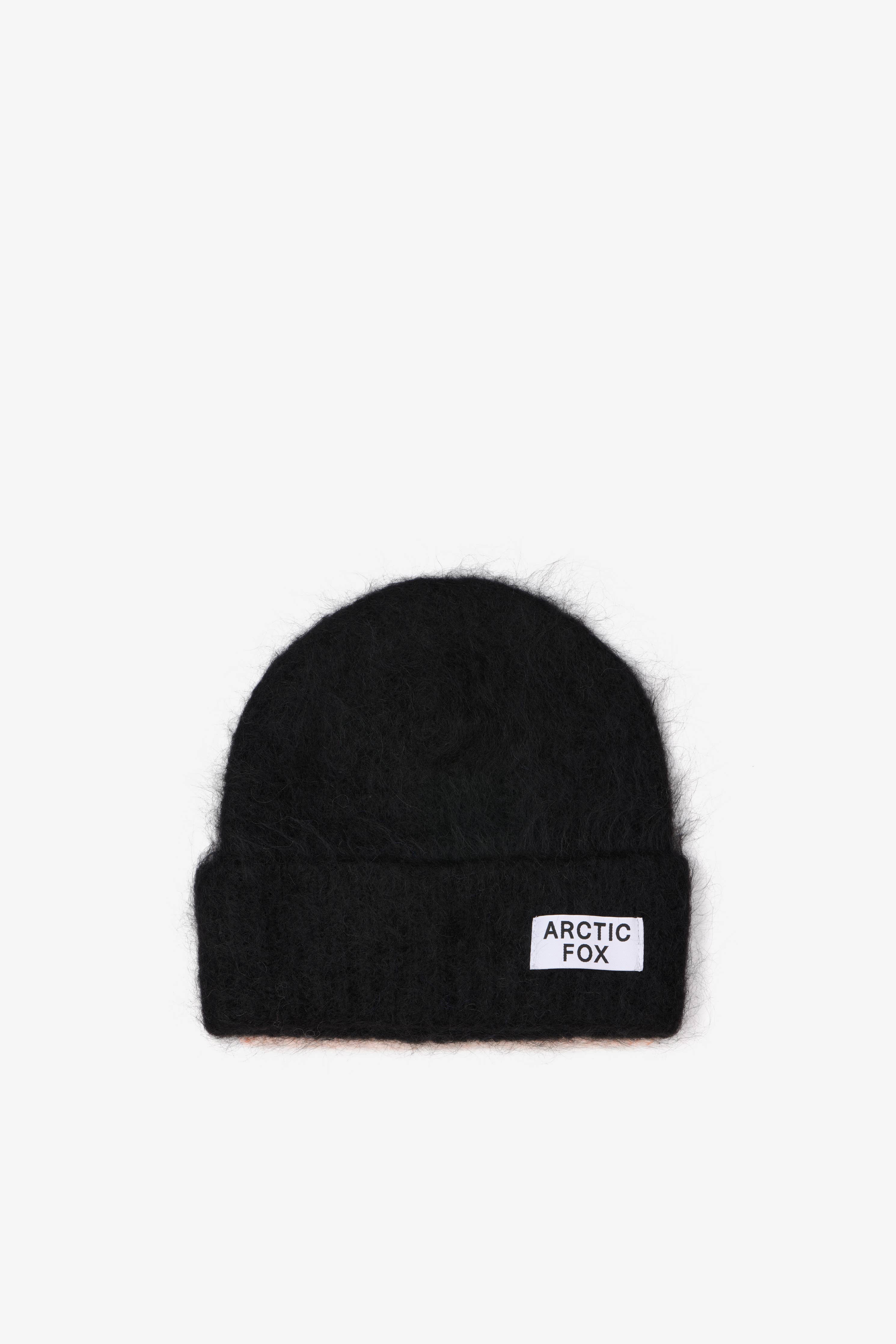 Ebony Black Mohair Beanie