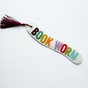 "Book Worm" Handmade Felt Bookmark