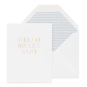 Hello Sweet Baby Greeting Card