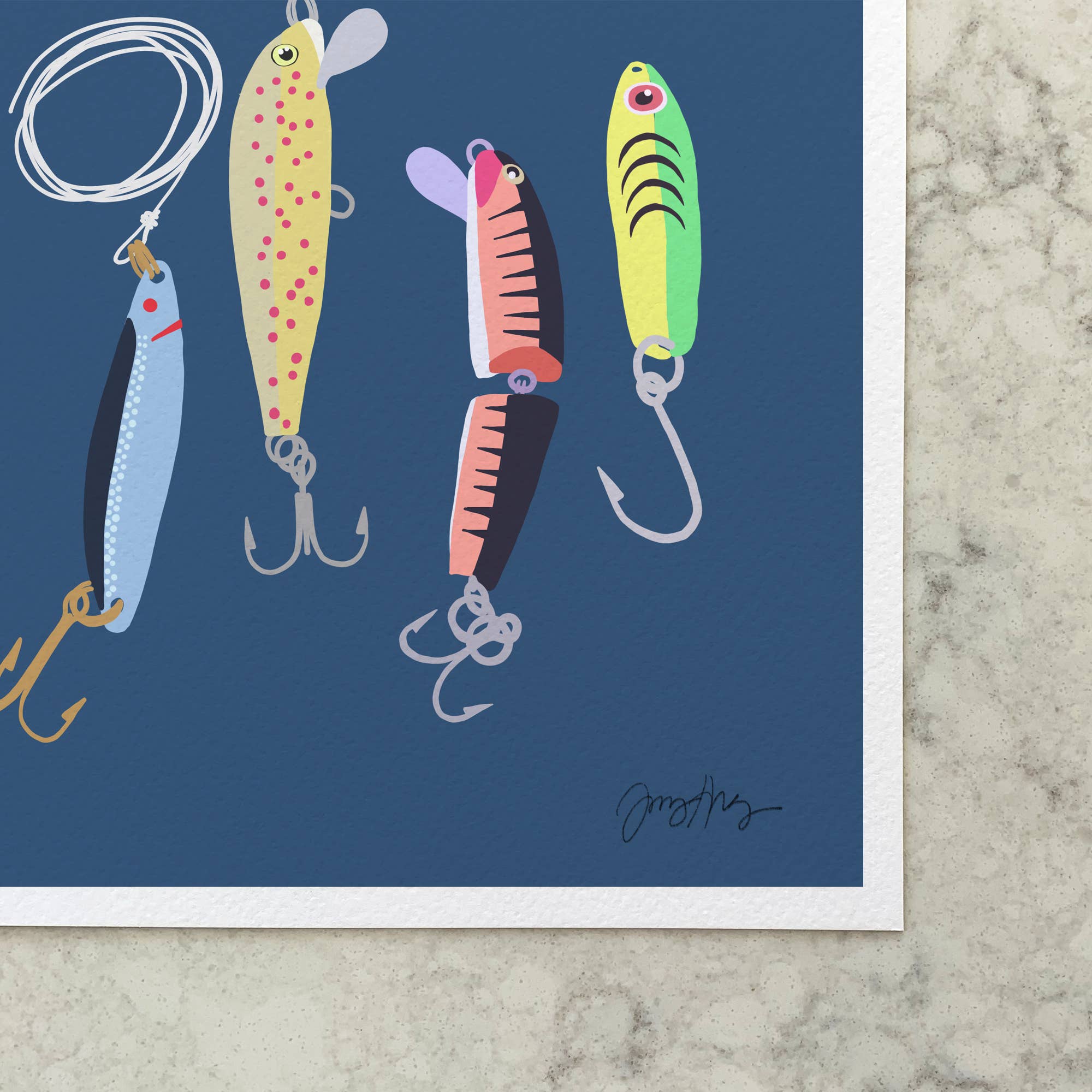Saltwater Lures Art Print 8"x10"