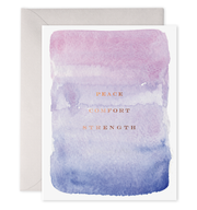 Peace Comfort Strength | Sympathy Condolence Support Greeting Card
