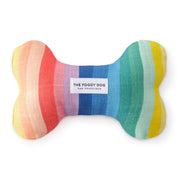 Rainbow Dog Bone Squeaky Toy
