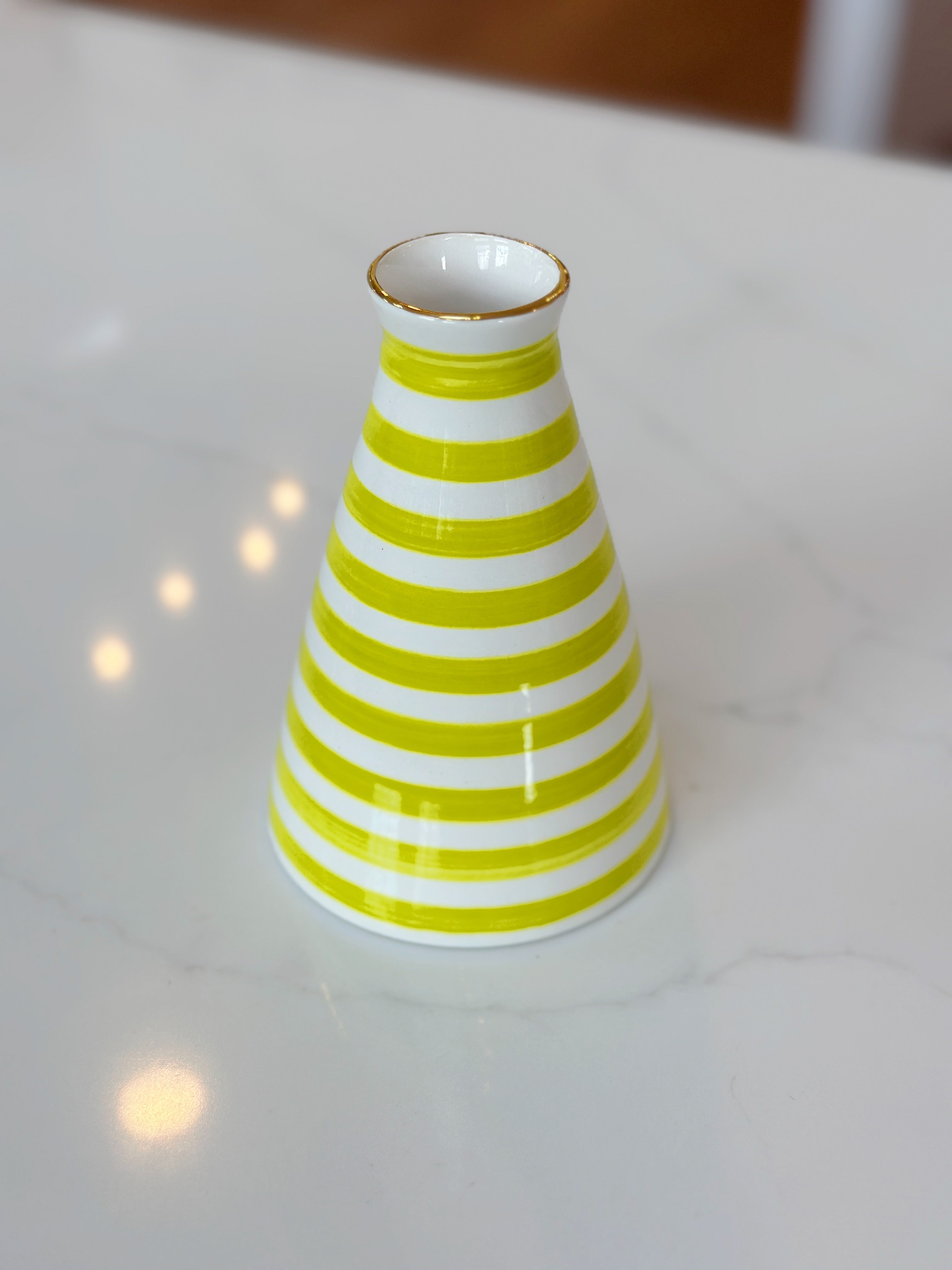 Jill Rosenwald for Noted Striped Diffuser Vase