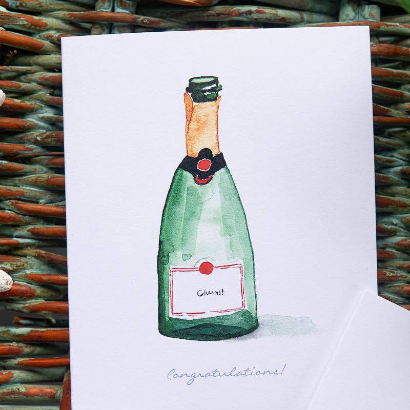 Champagne Congratulations Card
