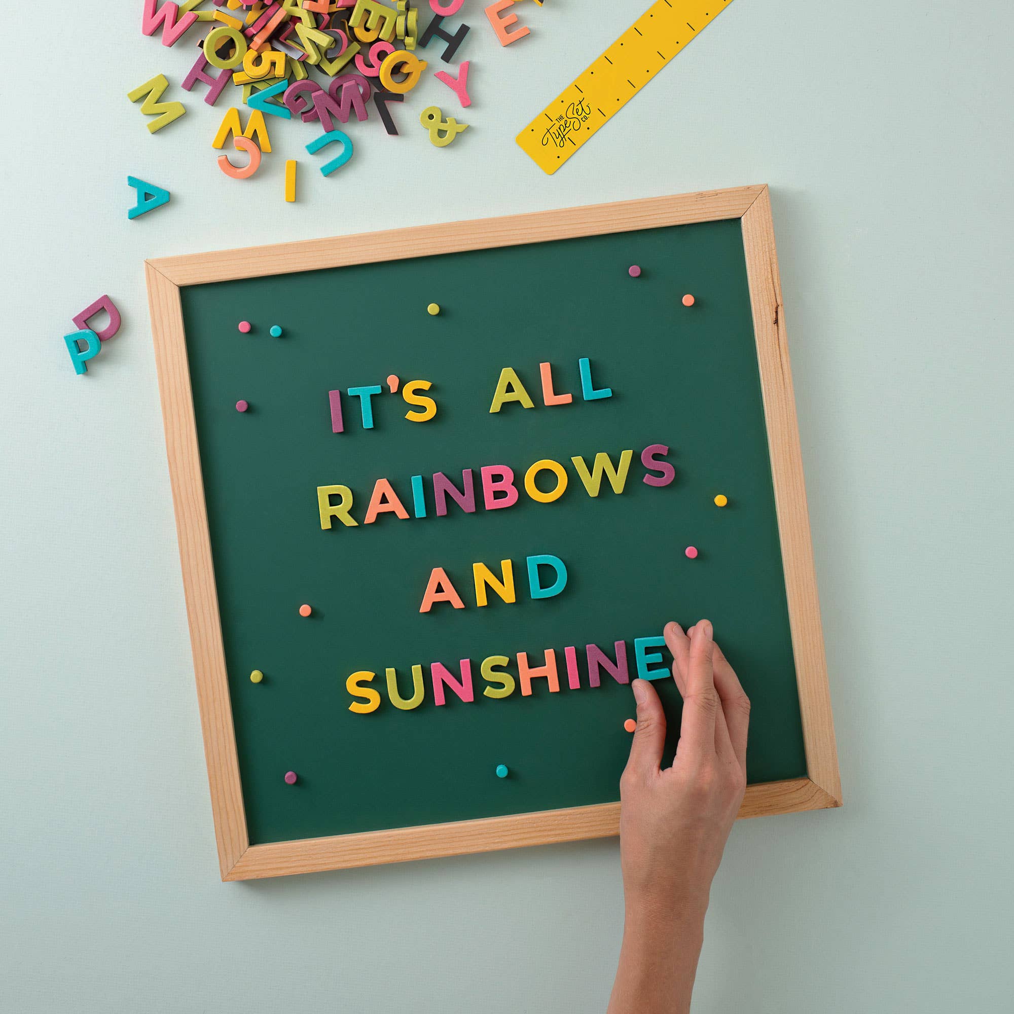 Pop Rainbow Magnetic Letters