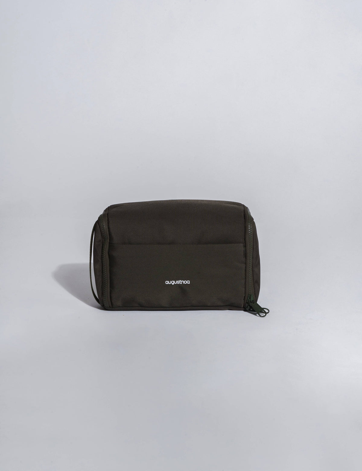 Olive Green Recycled Travel Toiletry Bag