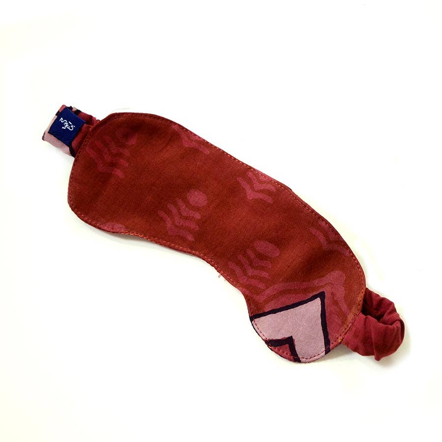 Cotton Block Print Eye Mask