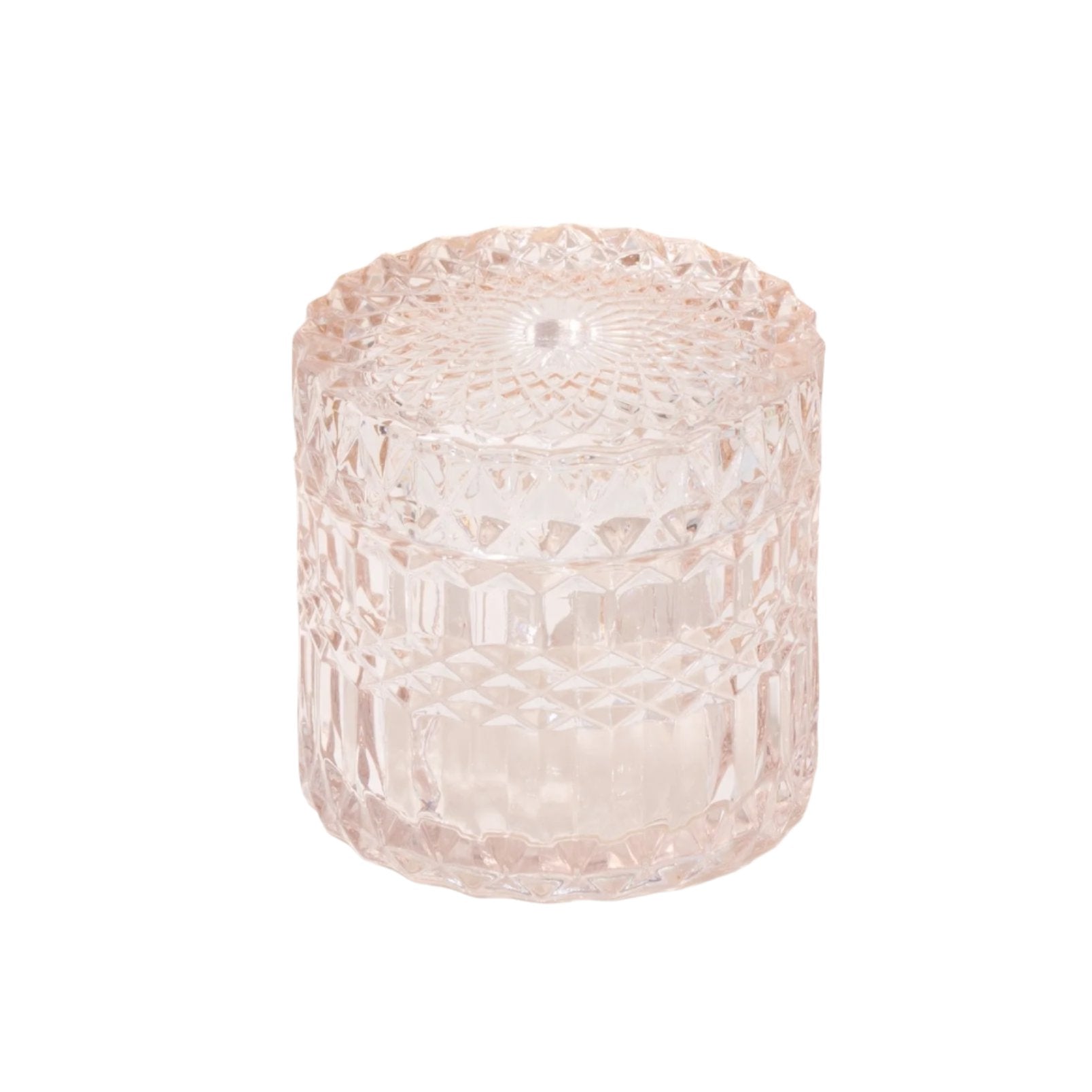 Vanilla Amber Candle in Pink Crystal Vessel