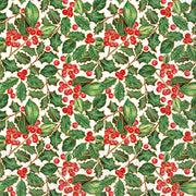 Christmas Holly Paper Cocktail Napkins 20 pack