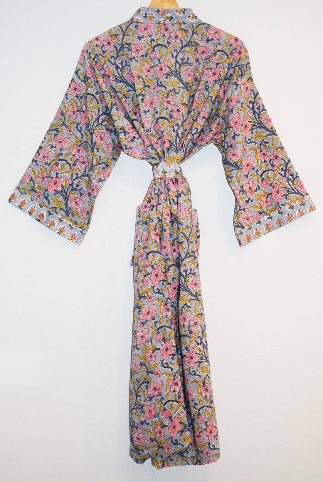 Kerala Long Robe | Ash Floral