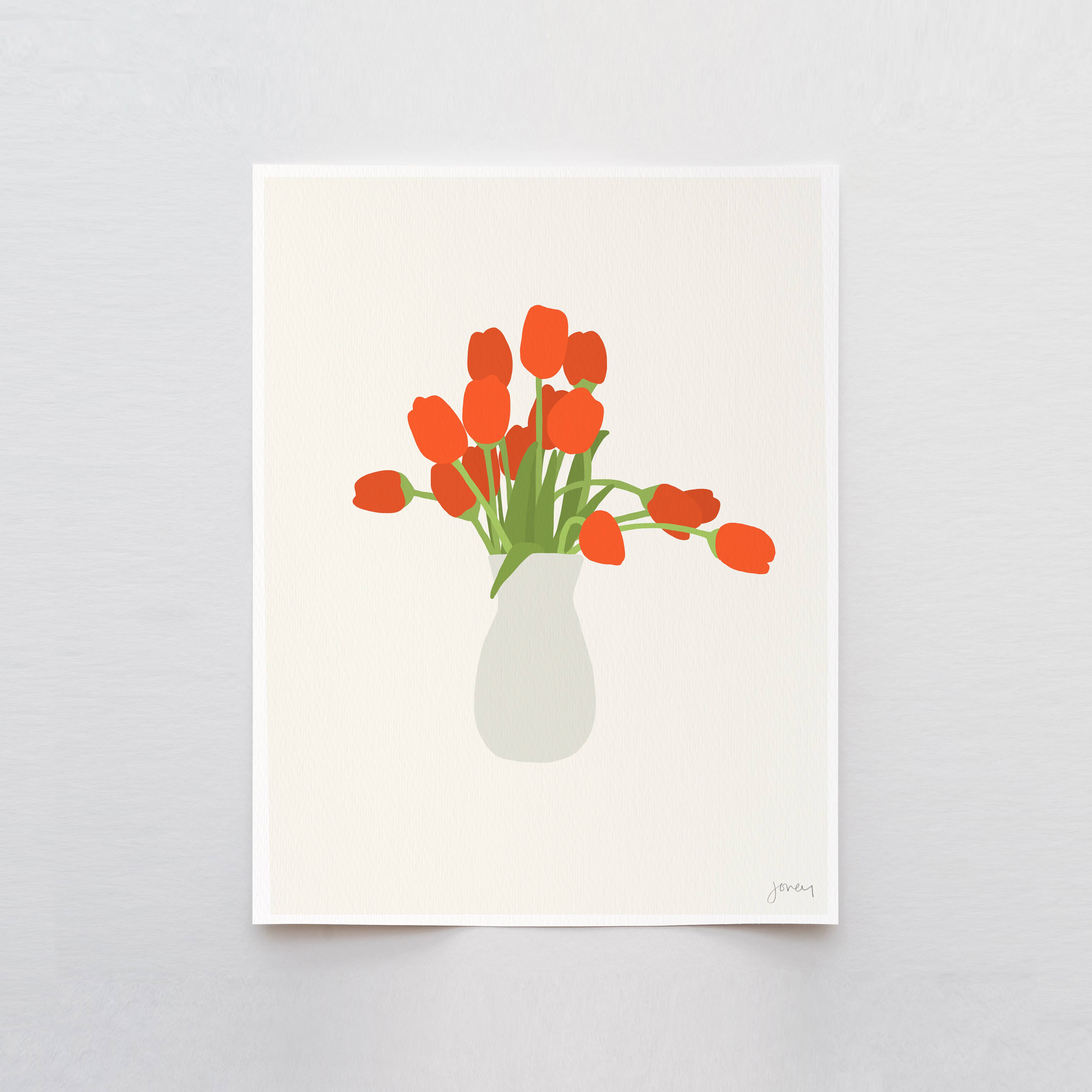 Tulips Art Print 8"x10"