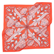Red Floral Cotton Bandana