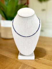 Satellite Necklace - Handmade from Royal Blue Gemstones