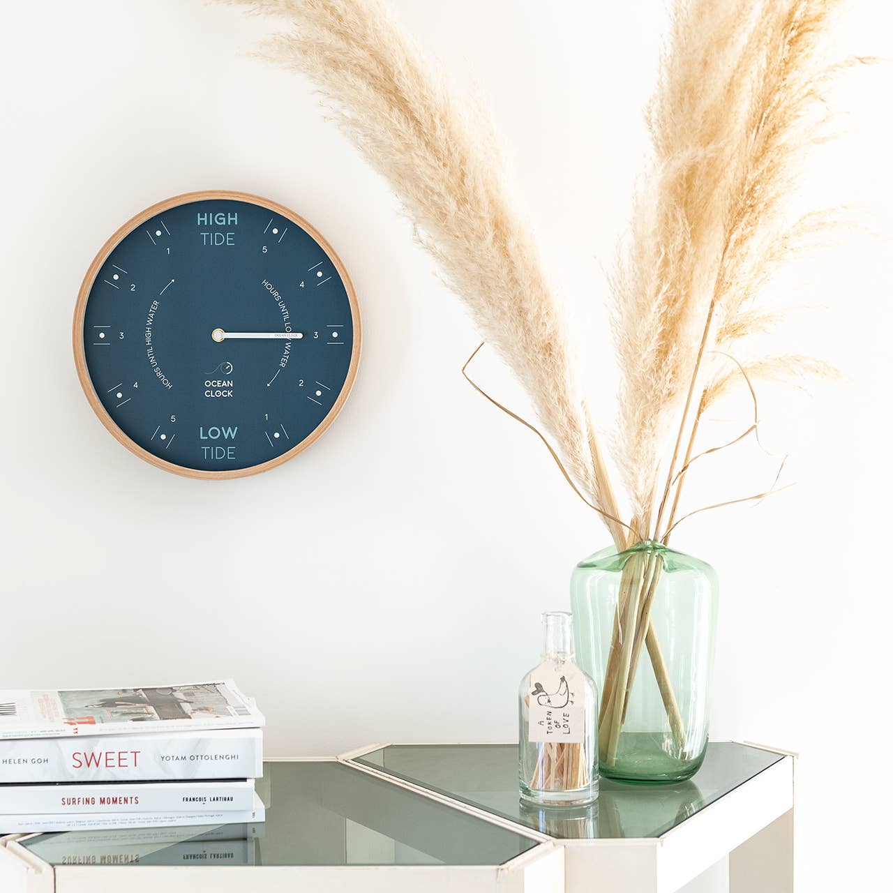 Dark Blue Tide Clock