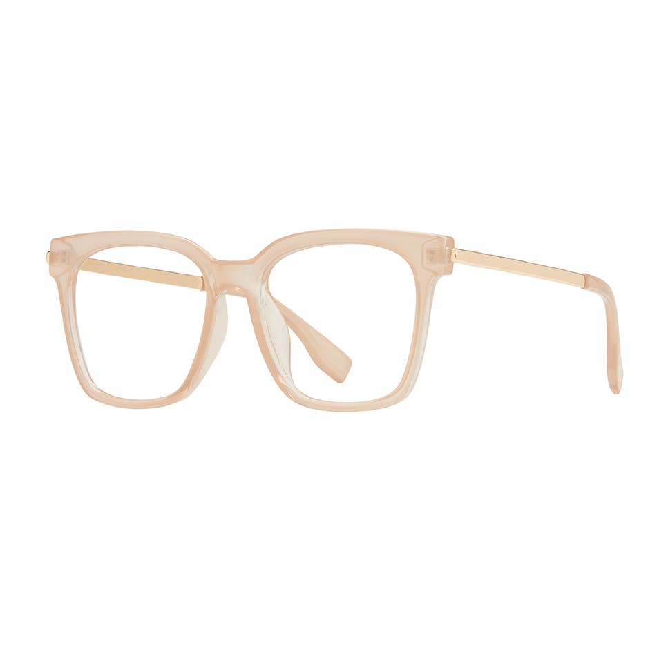 Beige Eco-Friendly Blue Light Reading Glasses