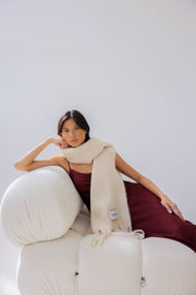 Pebble Beige Reykjavik Scarf - 100% Recycled