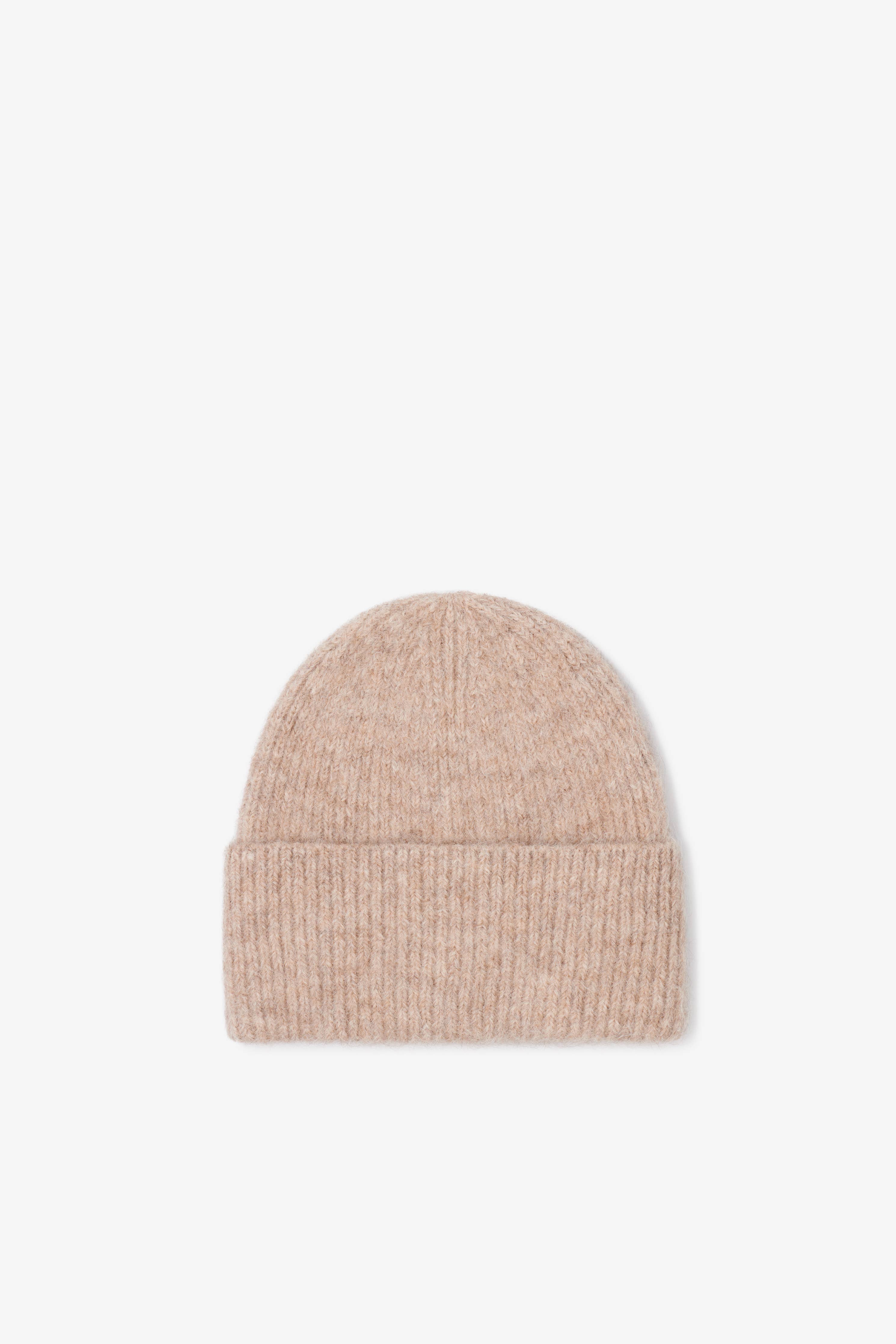Iced Taupe Alpaca Beanie
