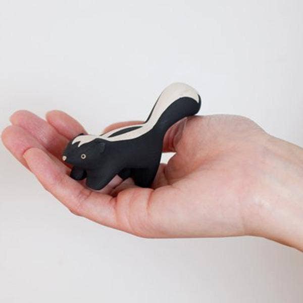 Skunk Hand Carved Figurine