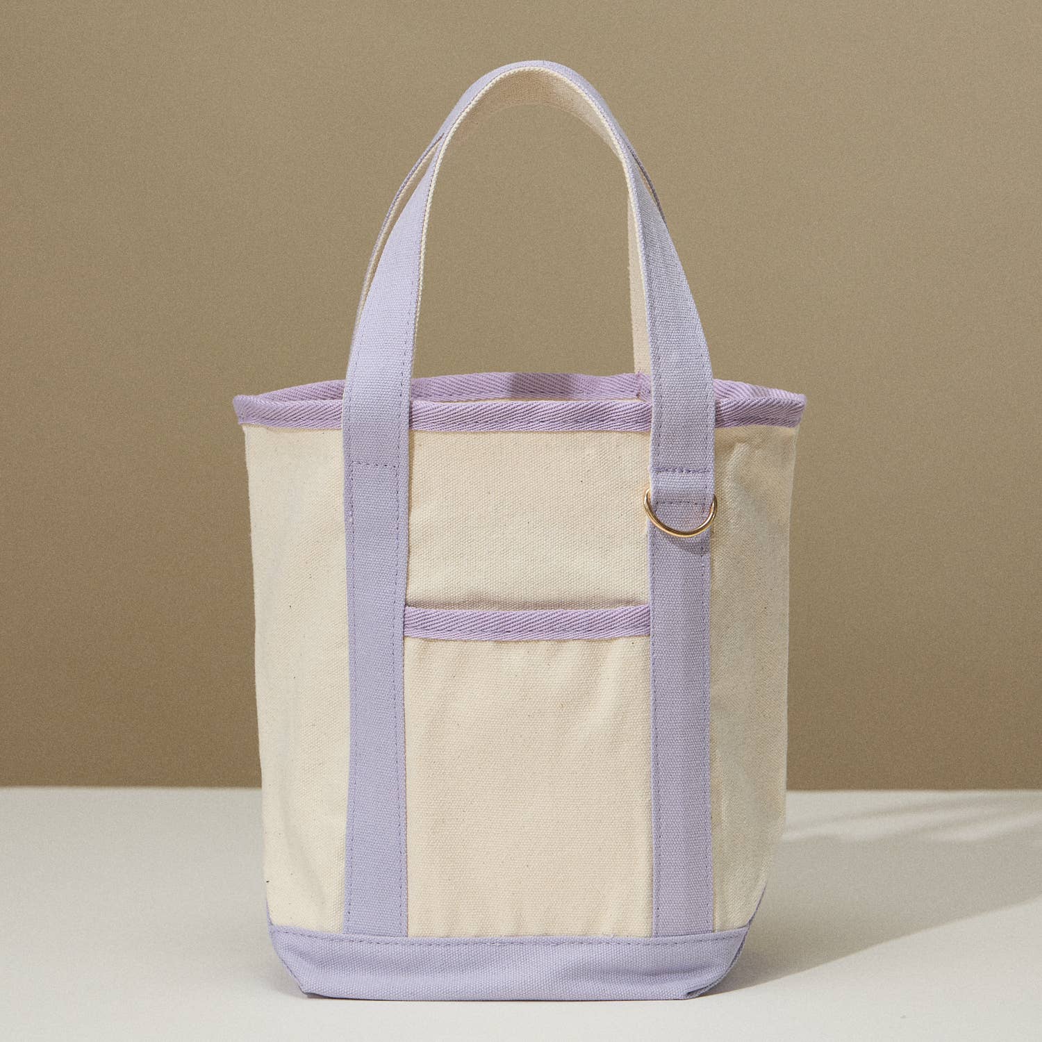 Lavender Medium Cotton Canvas Tote Bag