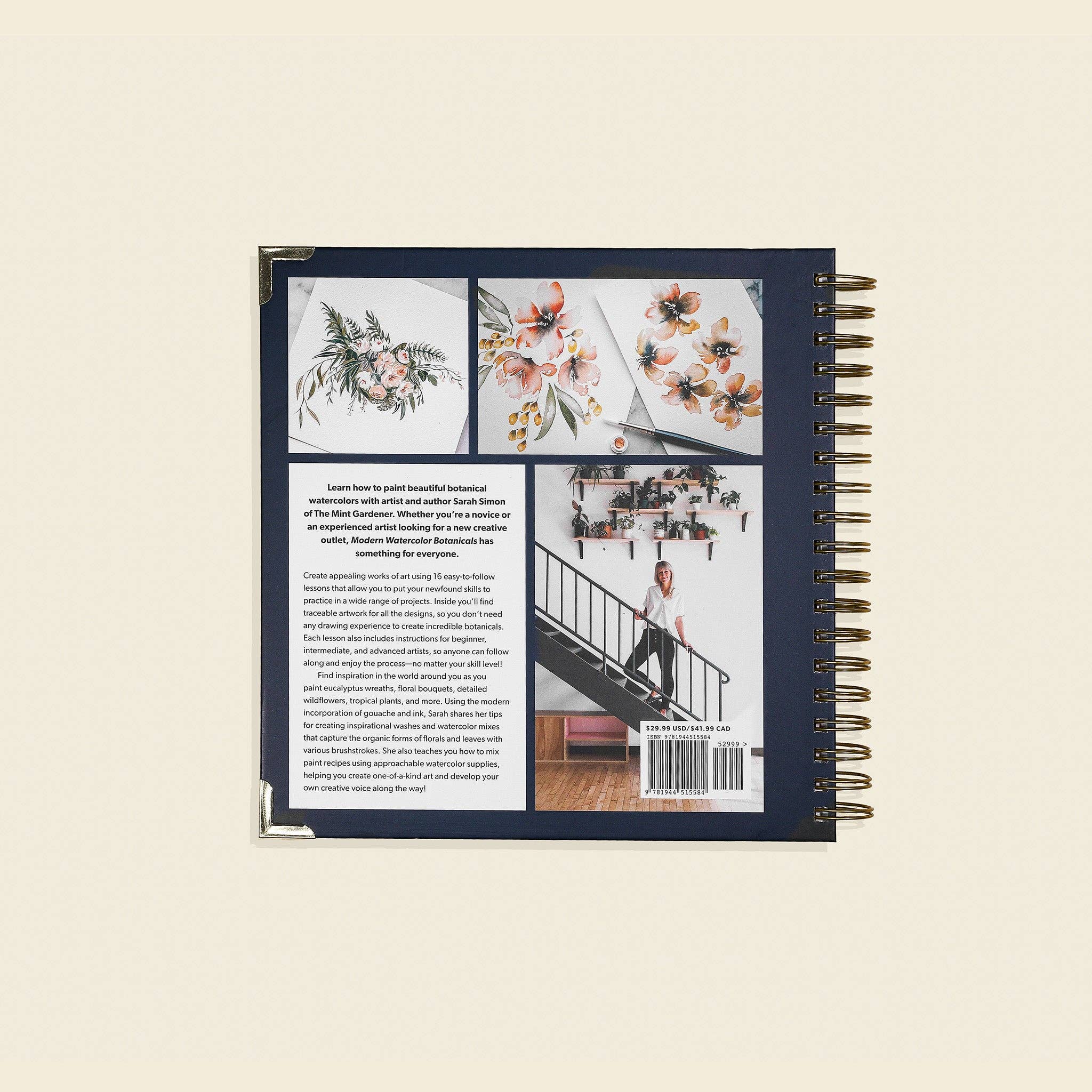 Modern Watercolor Botanicals Book