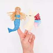 Mermaid and Unicorn Finger Puppets