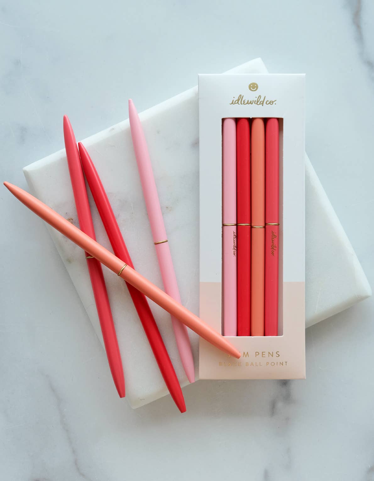 Poppies Slim Pens - Set of Four