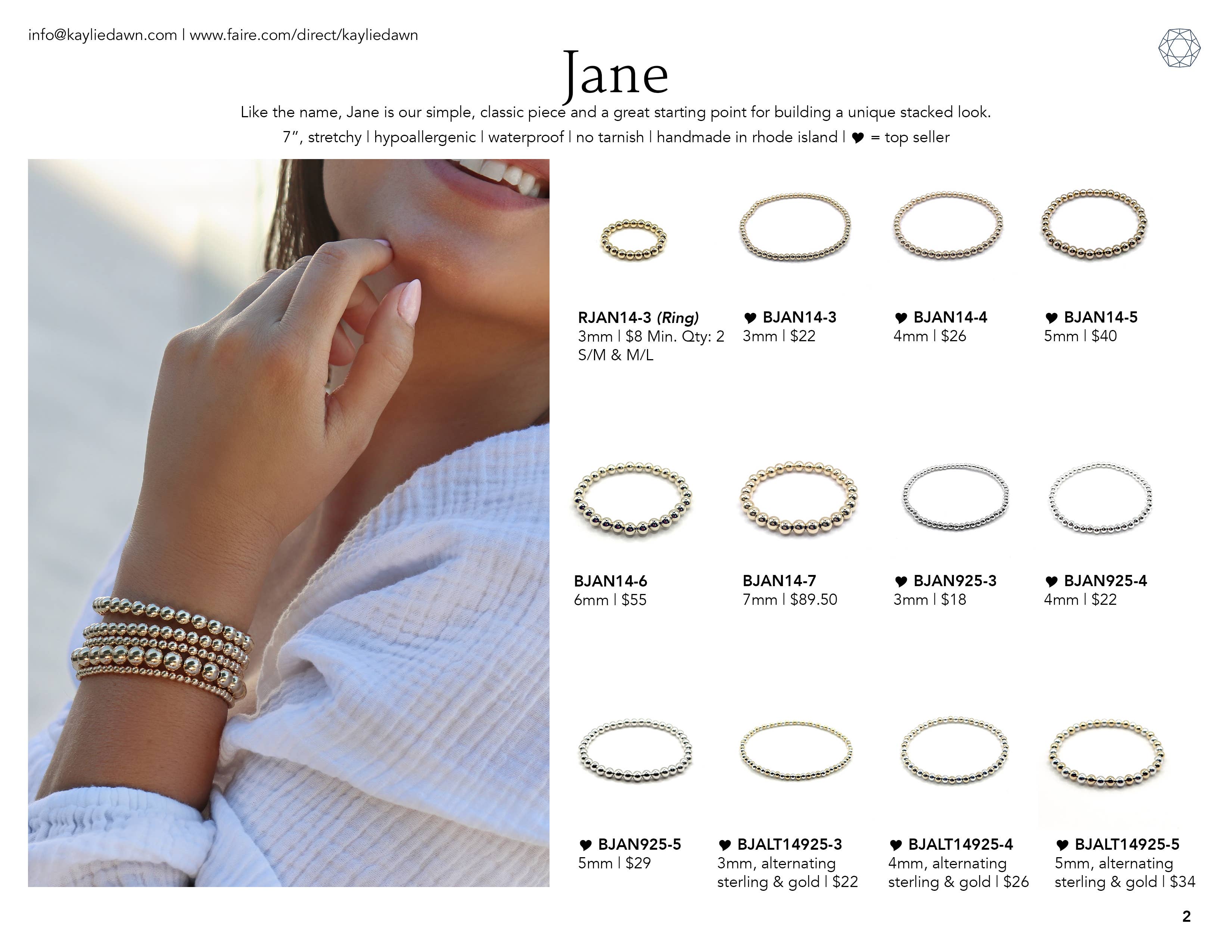 Gold Filled Stretchy Stackable Bracelets