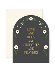 Love and Prayers Sympathy Greeting Card