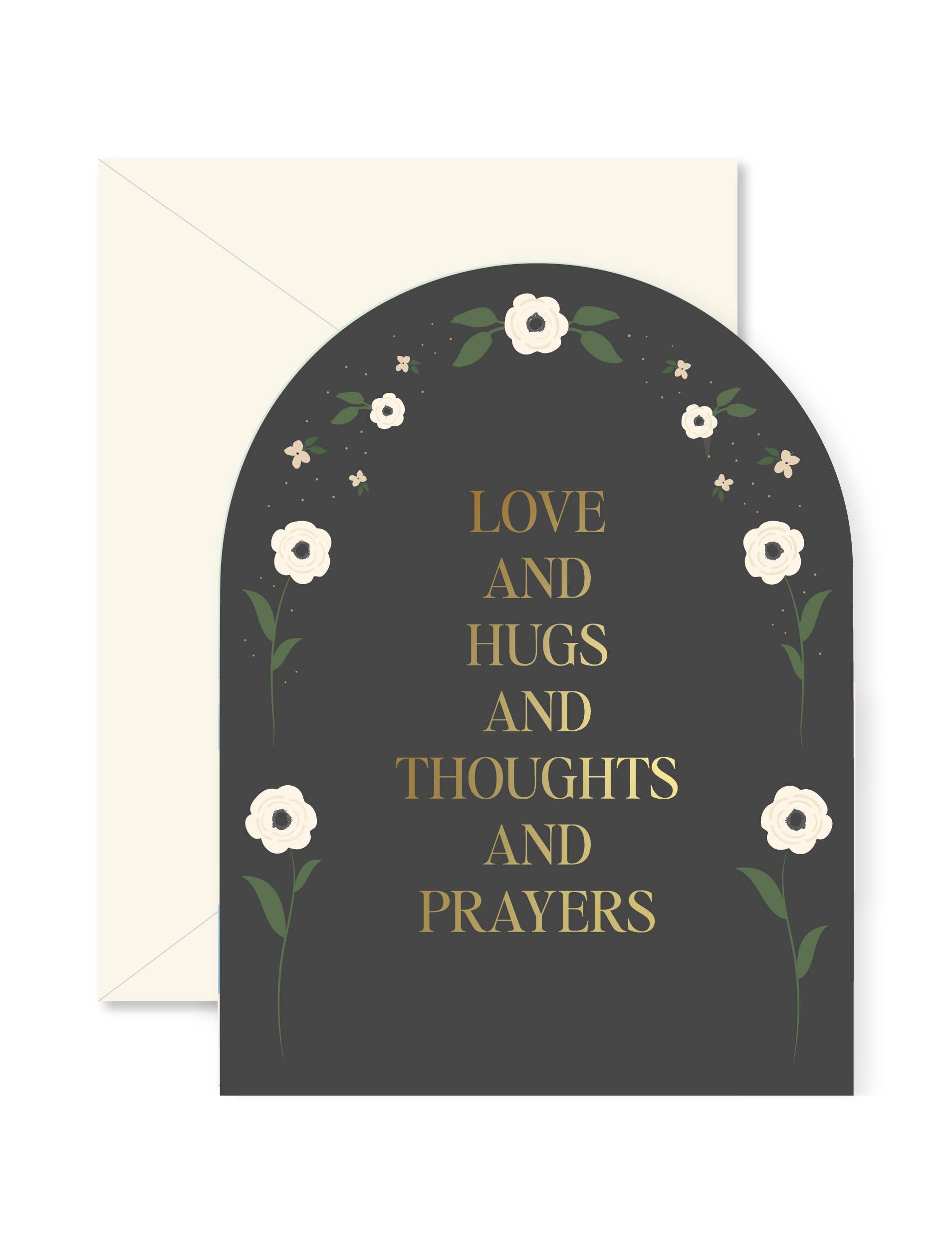 Love and Prayers Sympathy Greeting Card