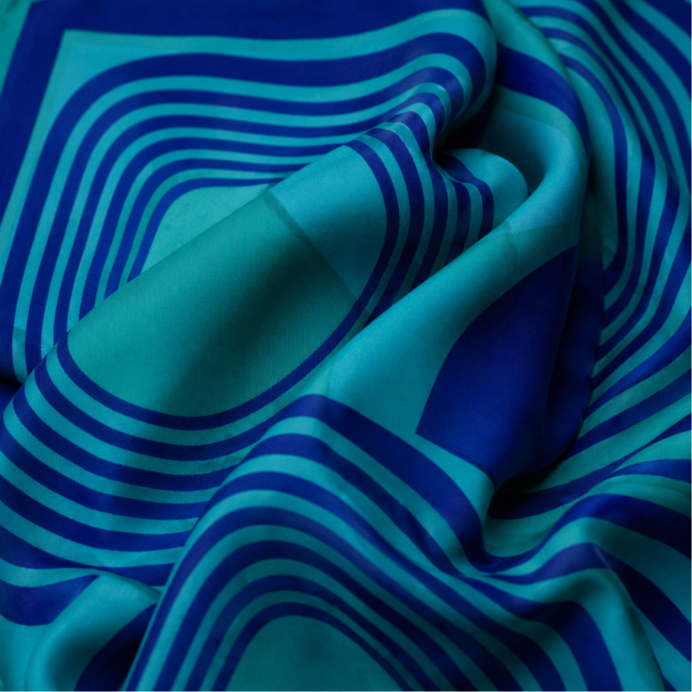 Ripple 100% Silk Scarf Bandana