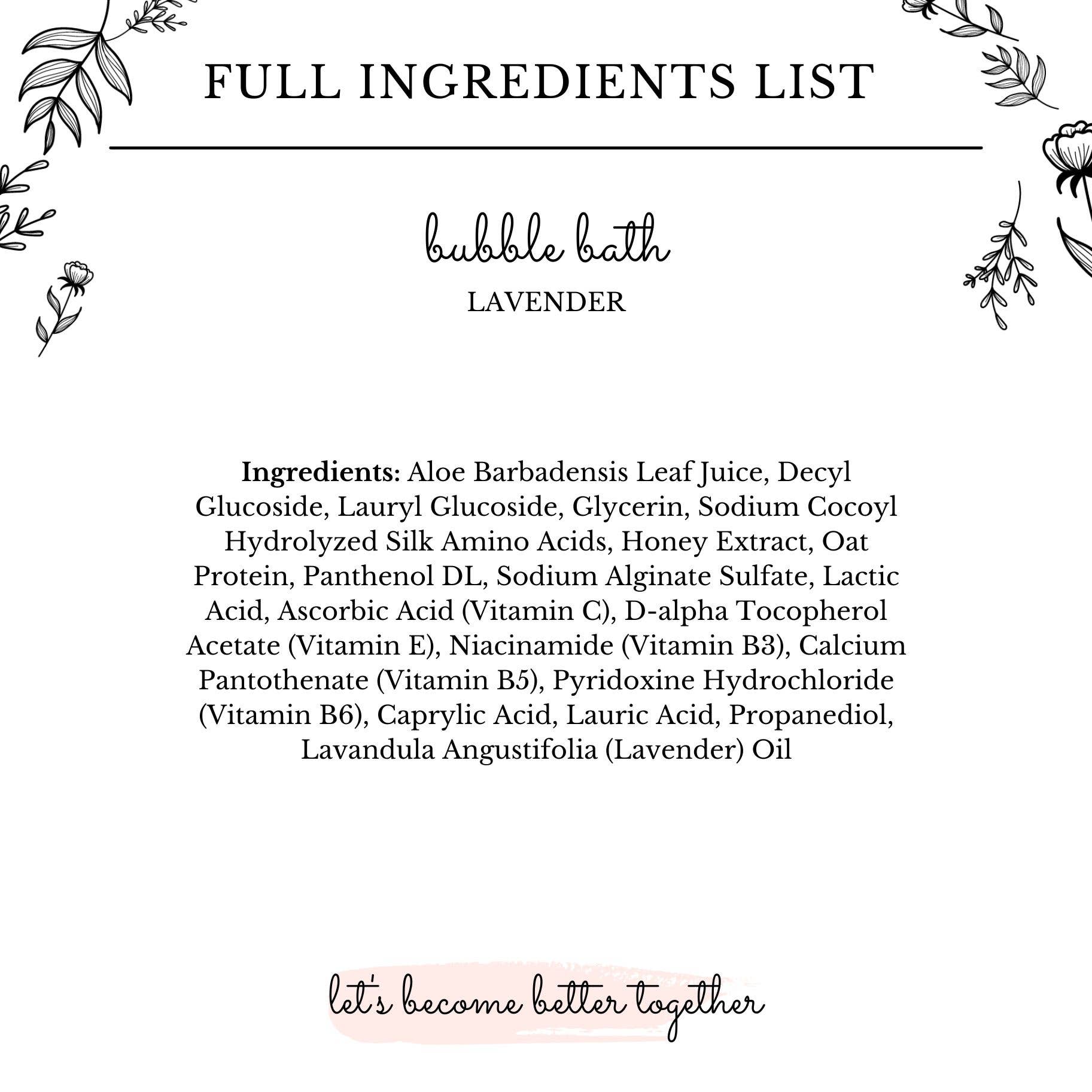 Lavender Bubble Bath