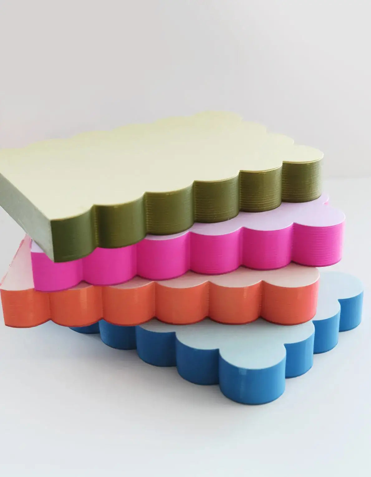 Chartreuse Scalloped Notepad