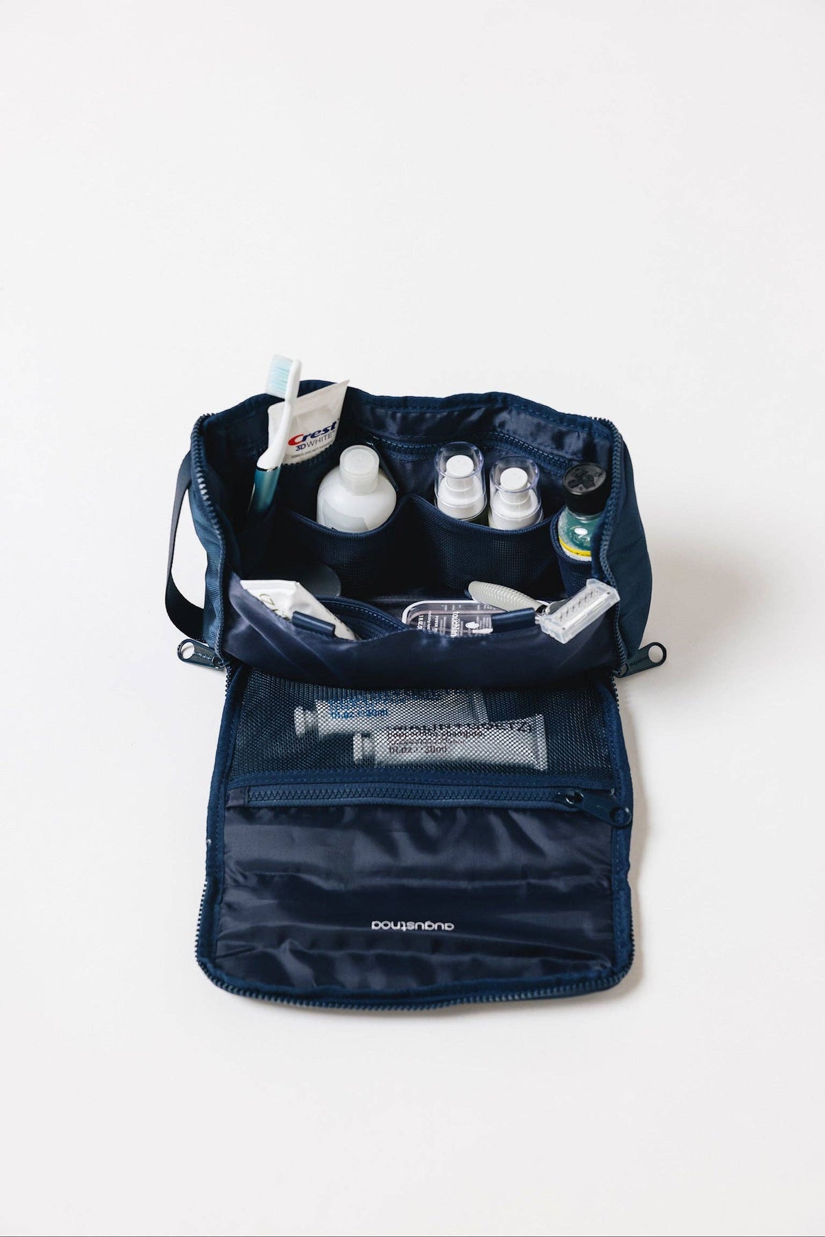Olive Green Recycled Travel Toiletry Bag