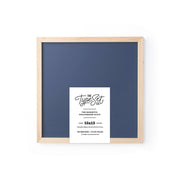Navy Blue Magnetic Chalkboard 15x15