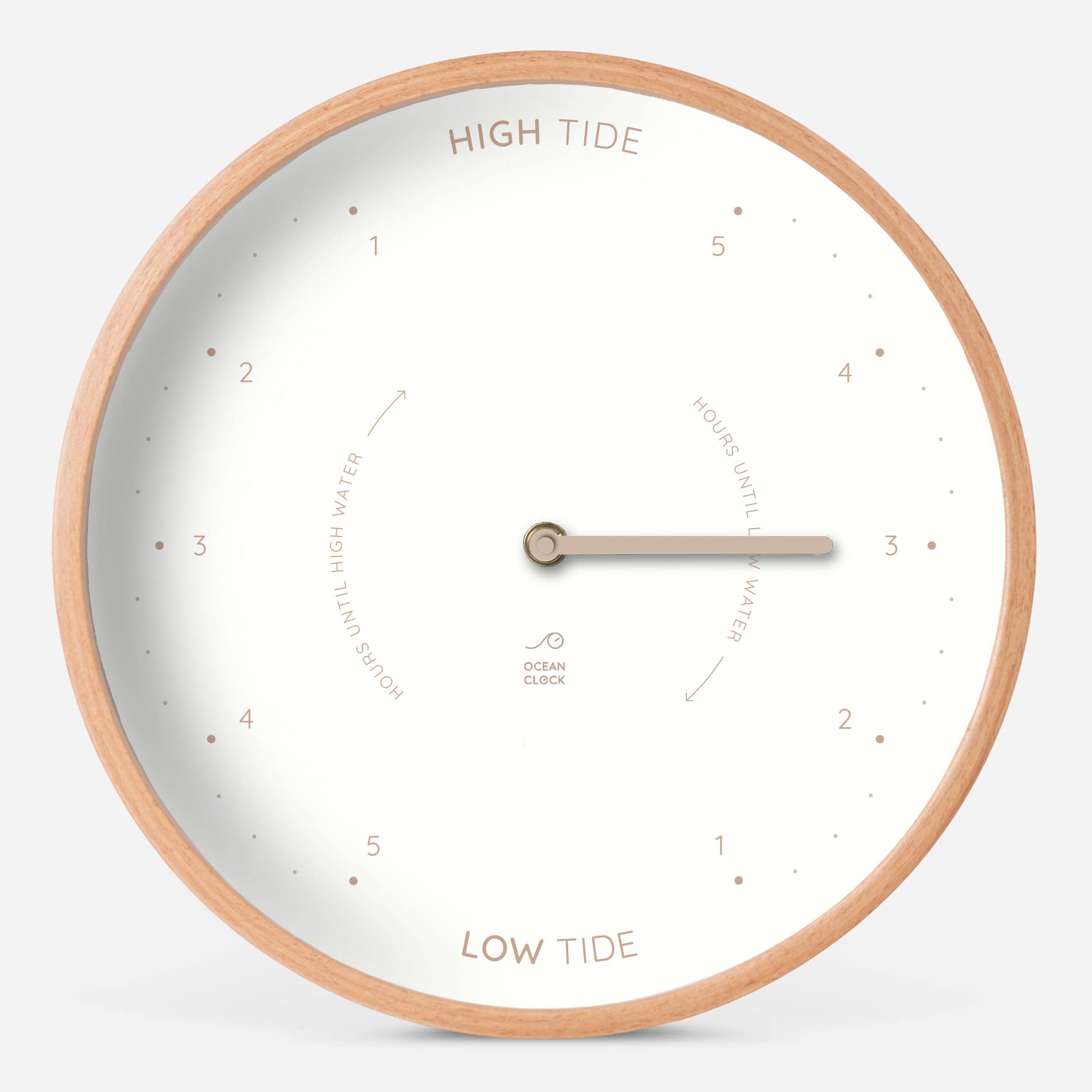 Beige Tide Clock