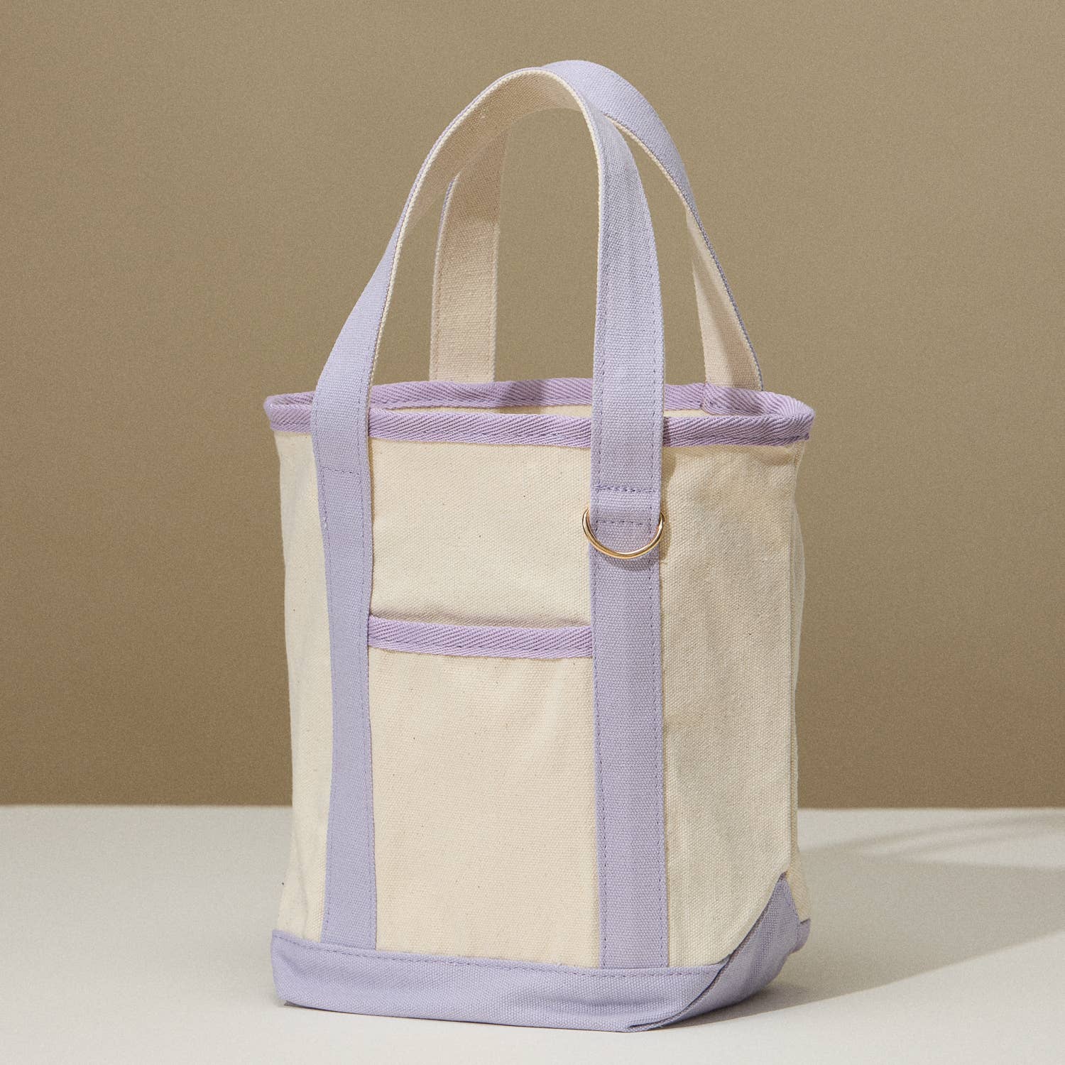 Lavender Medium Cotton Canvas Tote Bag