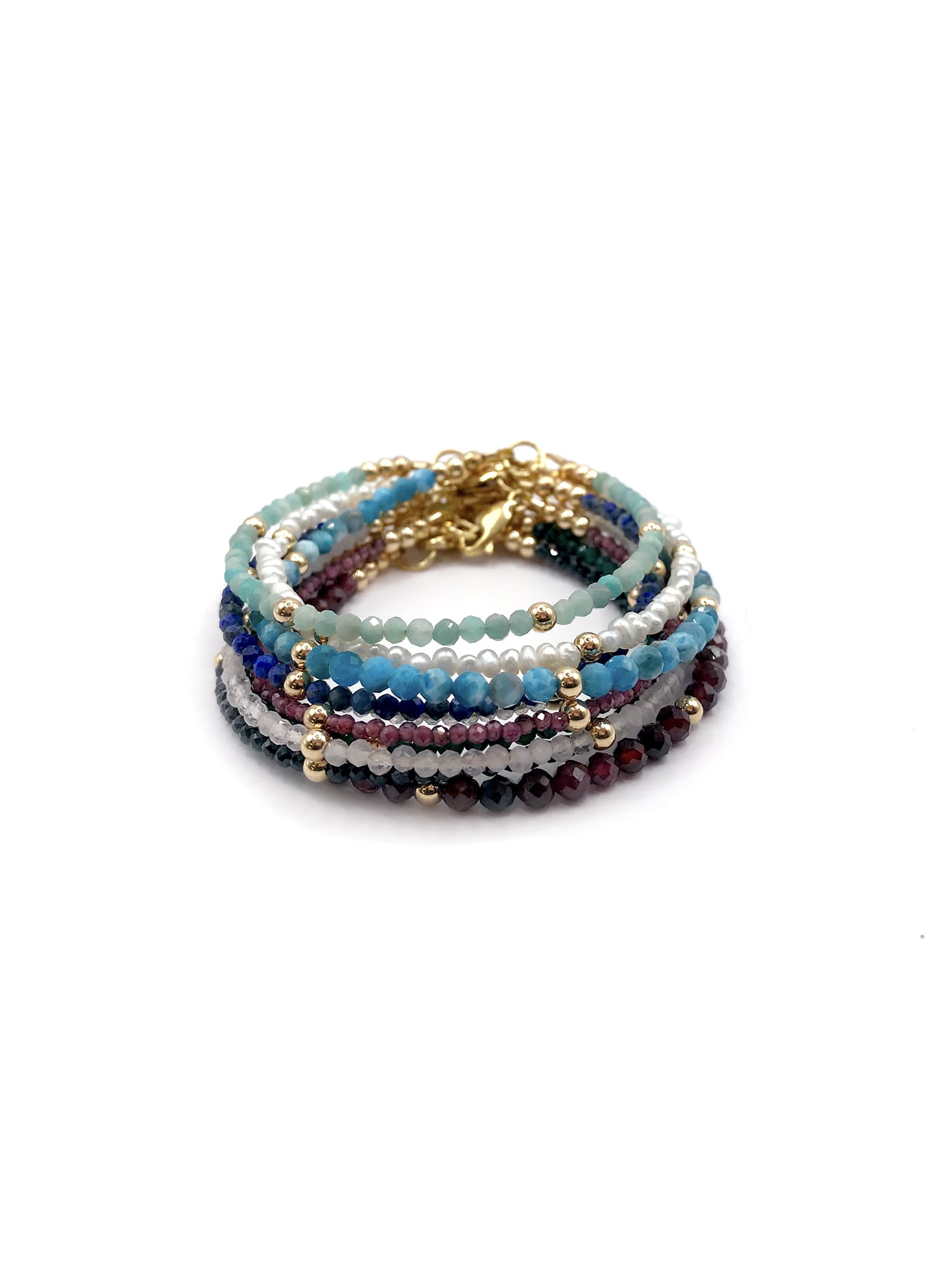 Handmade Gemstone Stacking Bracelet