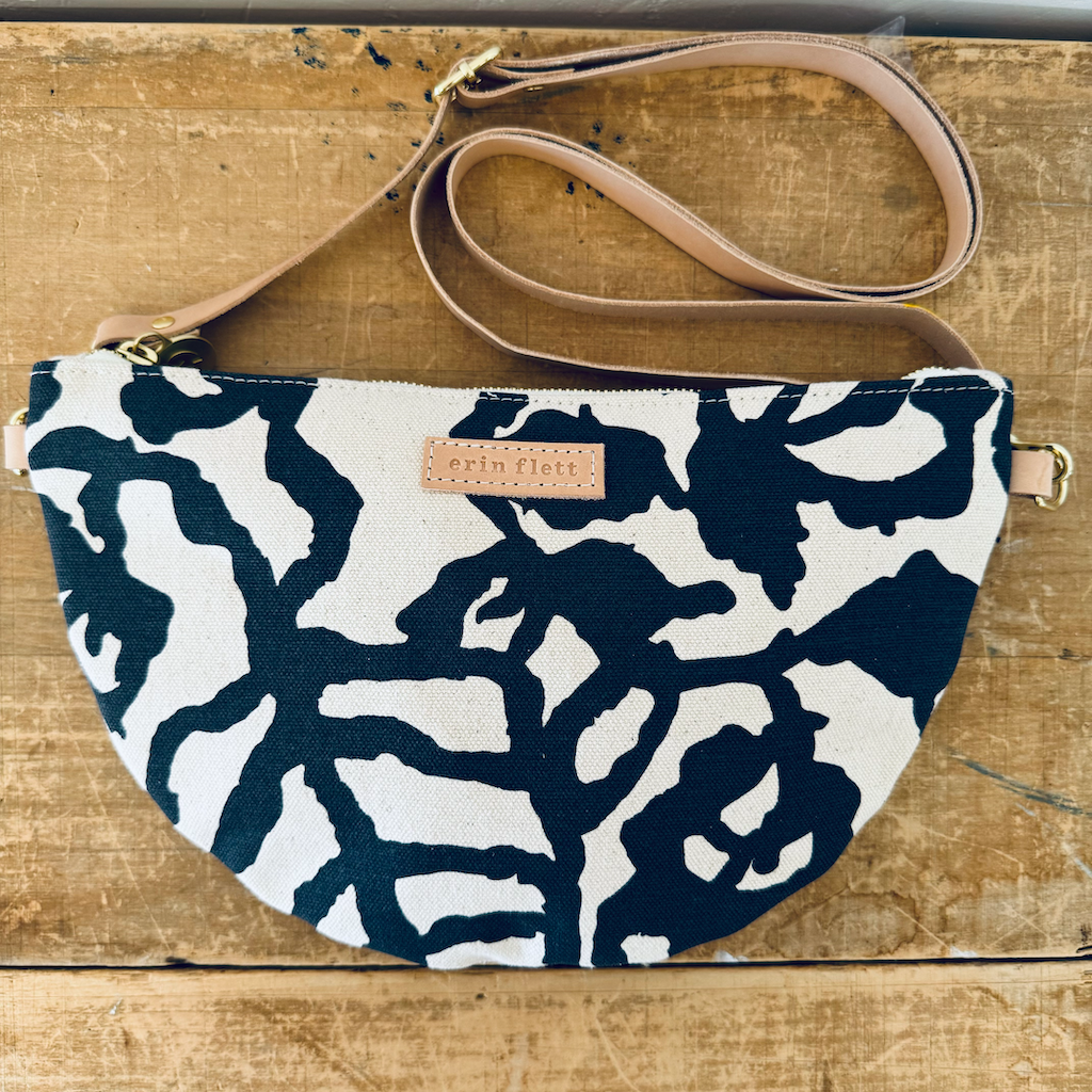 Black Half Moon Crossbody Bag
