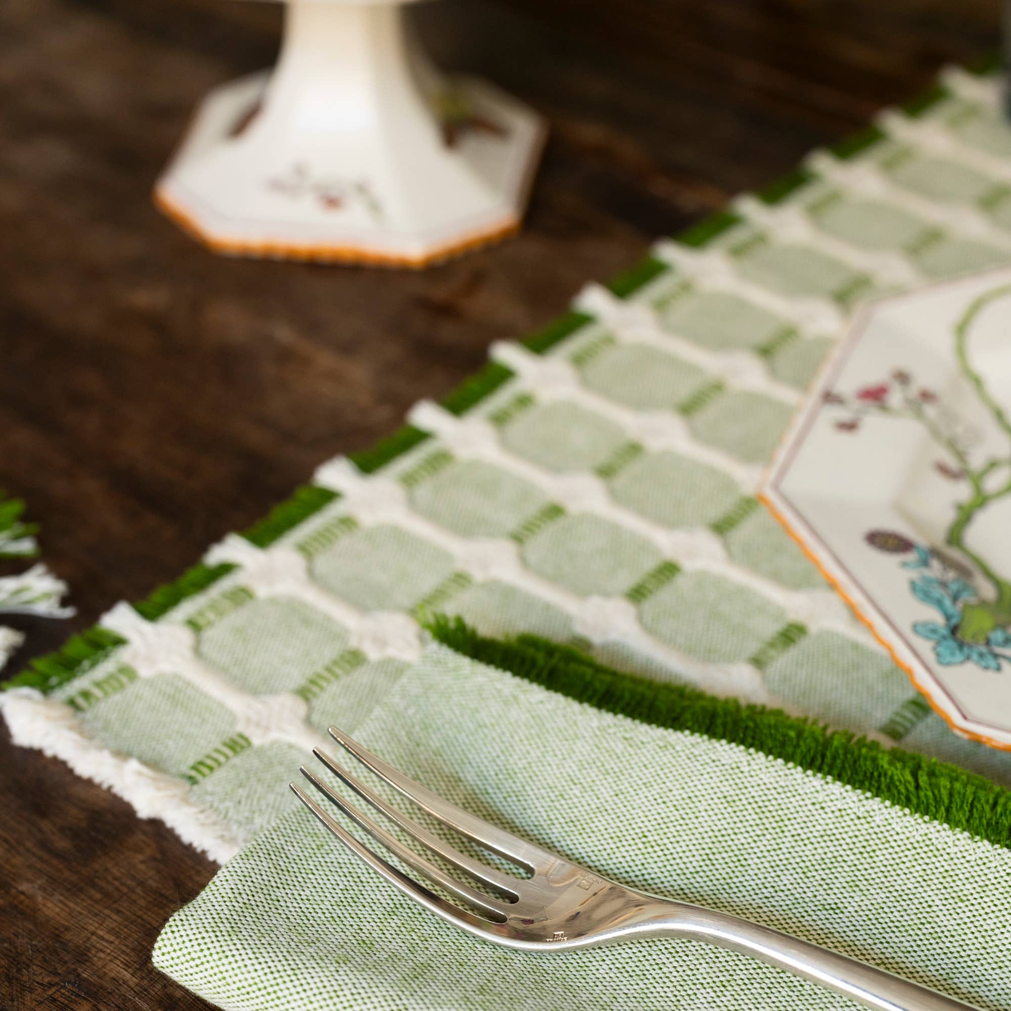 Hopsack Simple Fringe Placemat
