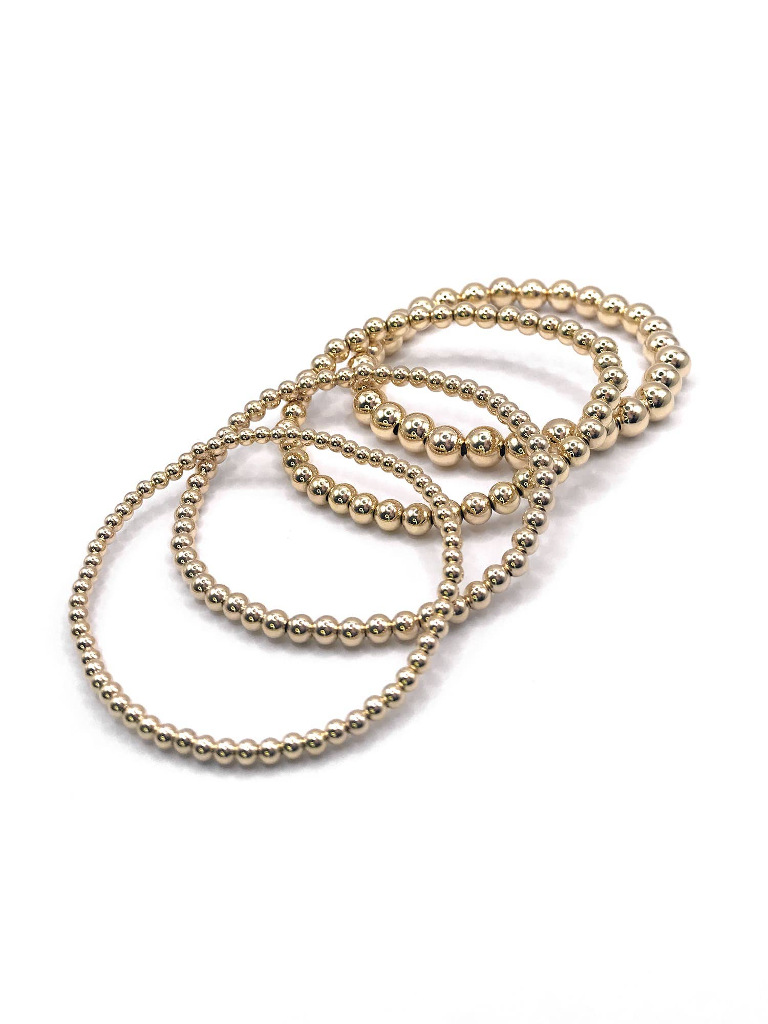 Gold Filled Stretchy Stackable Bracelets