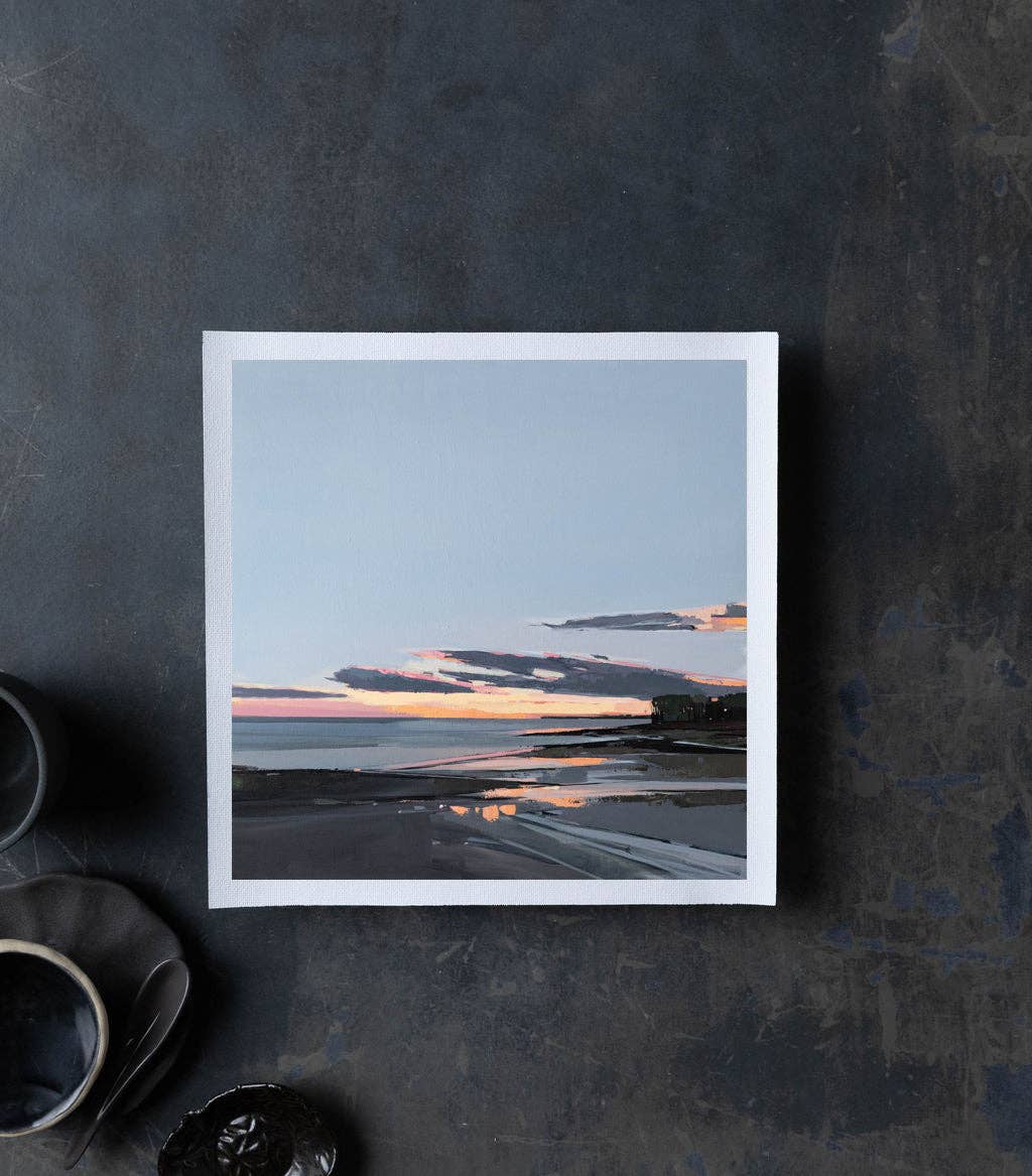 Falmouth Sunset Blue | Art Print on Canvas