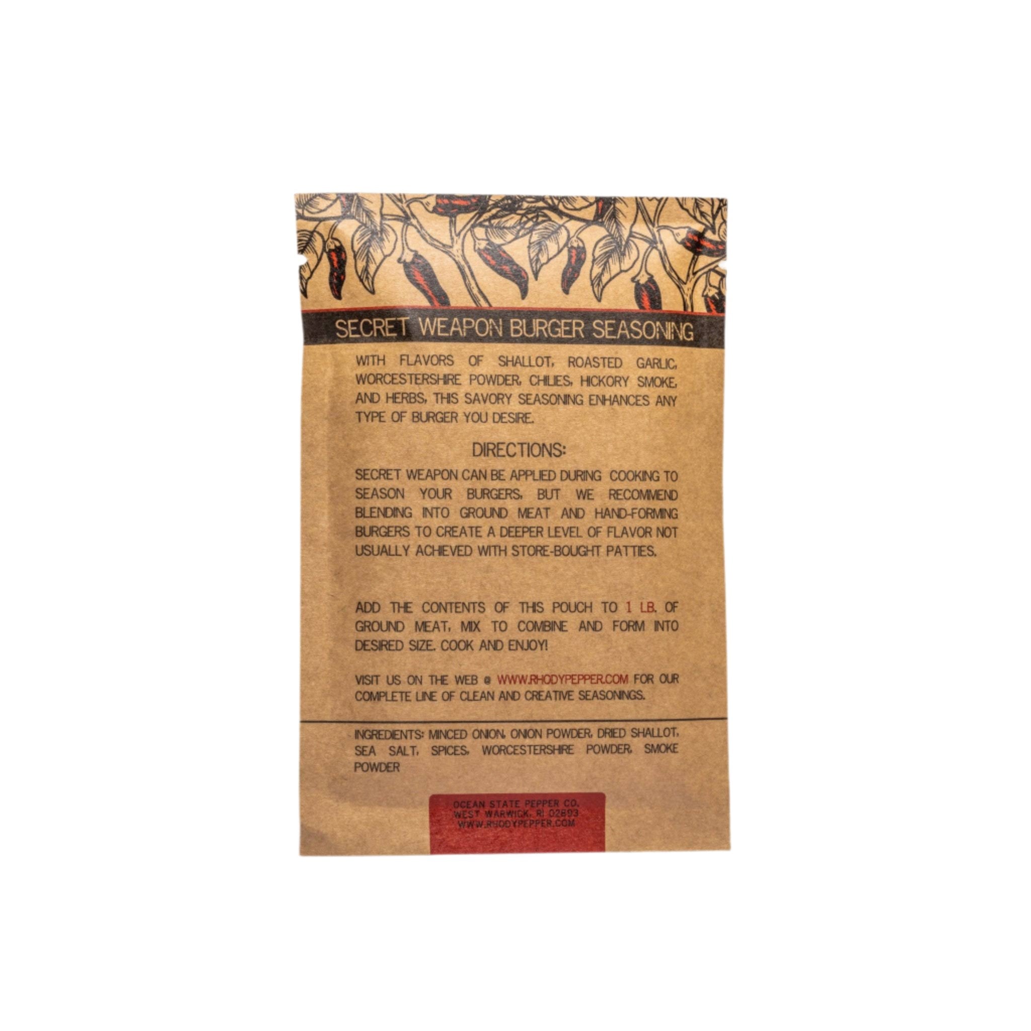 Secret Weapon Burger Seasoning